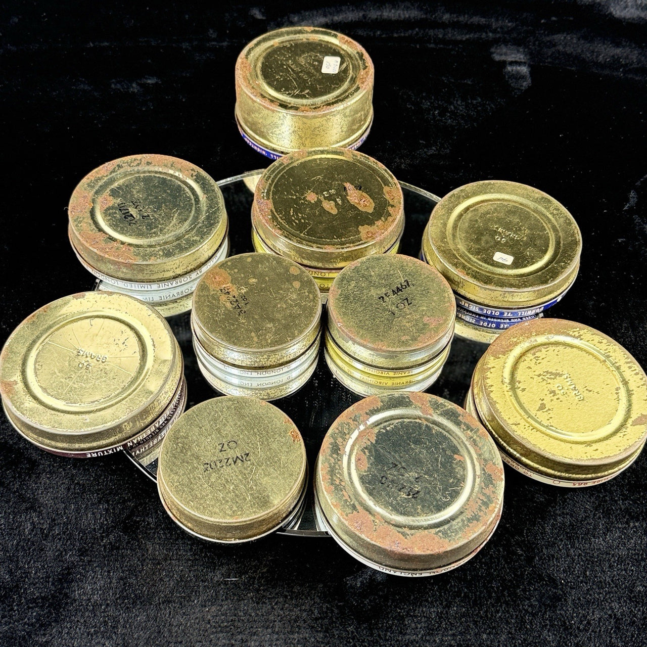 Rare 10* Dunhill Balkan Sobranie Smoking Tobacco Tin Lot Vintage Collectible UK11