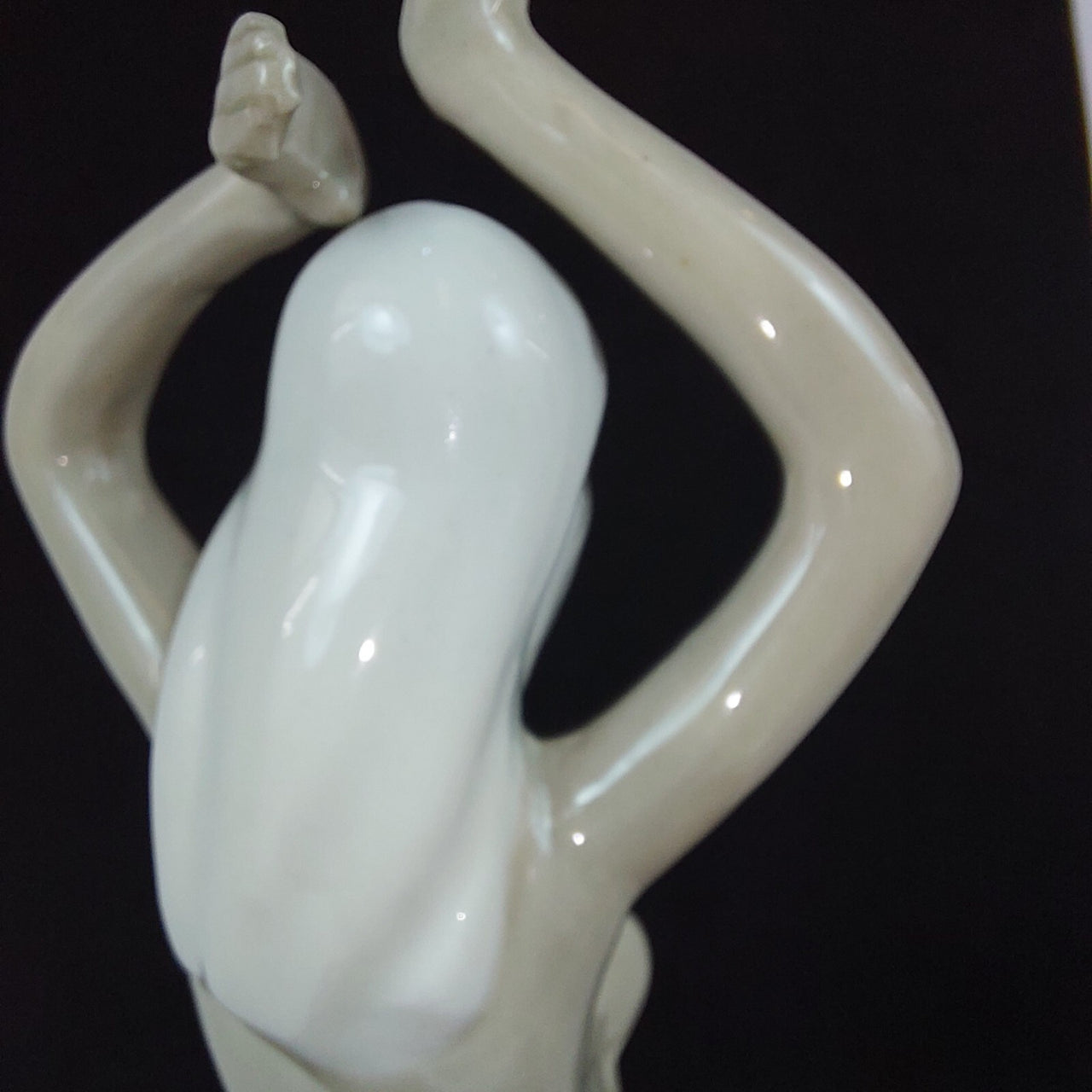 Possibly Antique Dancing Lady Figurine Porcelain Dancer Elegant Rare Vintage 11"14