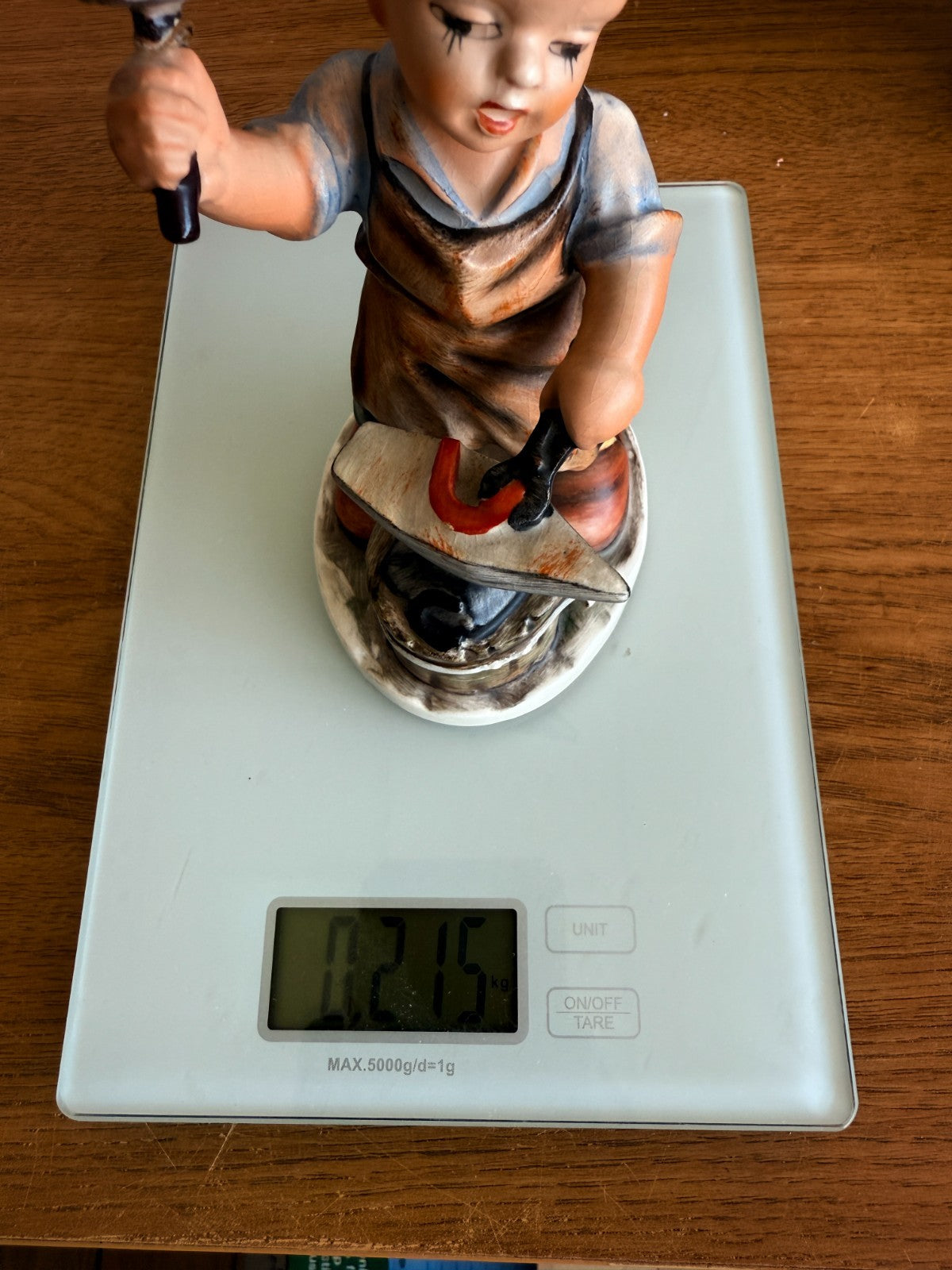 Friedel Blacksmith Bavaria Figurine Repaired hummer W.Germany goebel style figur11