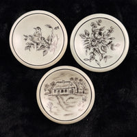 Thumbnail for Heinrich Bavaria Miniature Plates Set of 3 Signed M Birus Birds Cottage Germany1