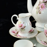 Thumbnail for Royal Grafton Fine Bone China Tea Set Pink Floral 14 Piece England Vintage Gold.9