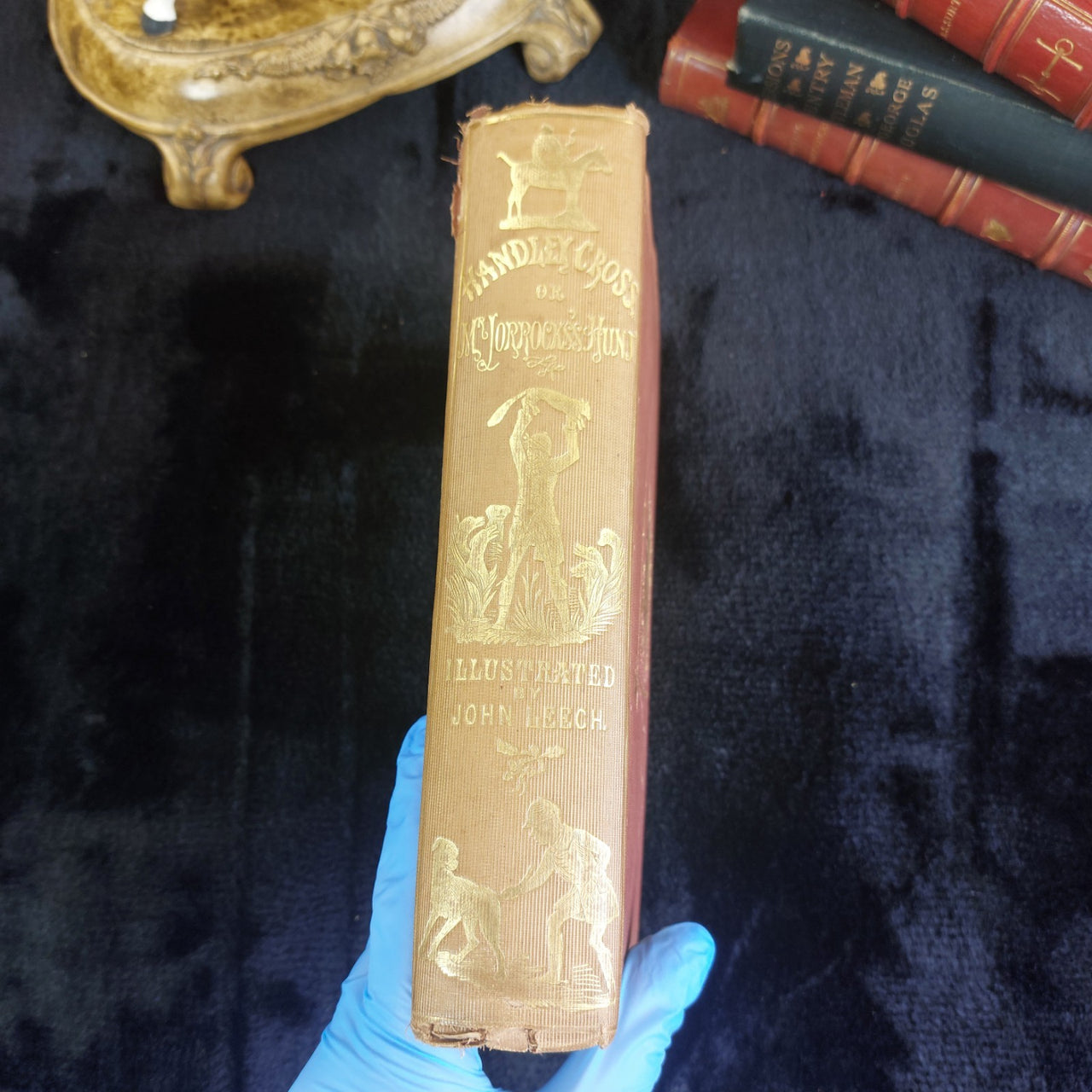 1854 book Antique Handley Cross Mr. Jorrocks's Hunt First Illustration Edition d21