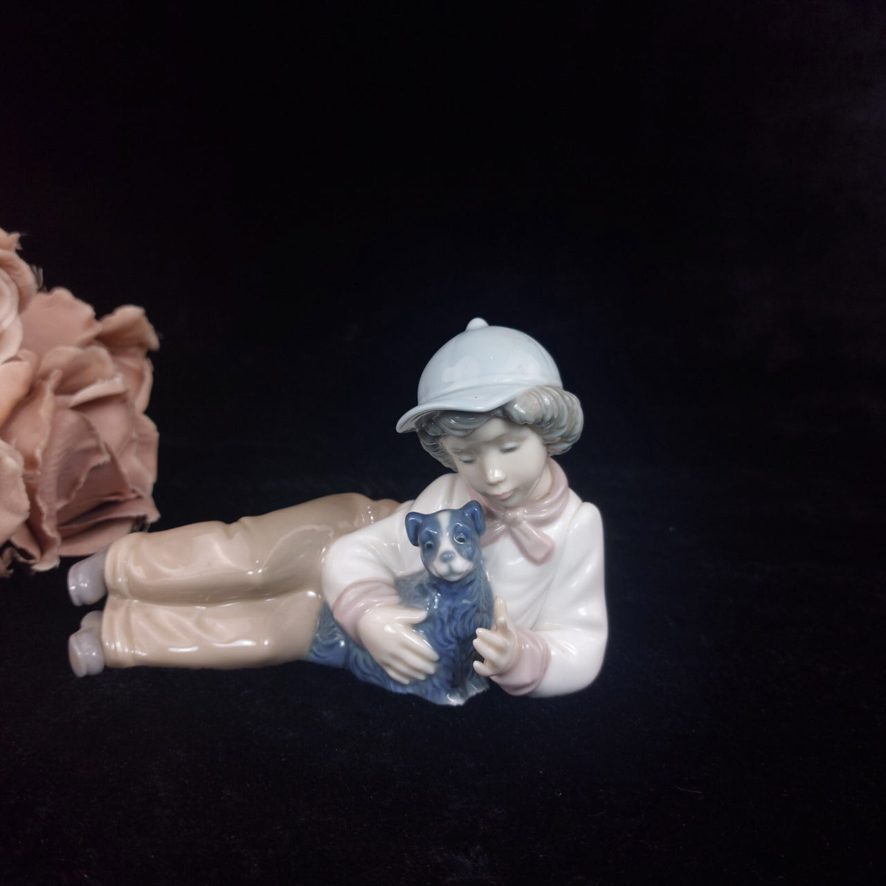 NAO by Figurine Lladro 6" Boy with Dog 1991 Spain Porcelain Collectible decor3