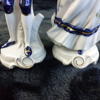 Thumbnail for Style Dresden Figurine Pair 8.5