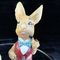 Thumbnail for Rare Vintage Pepinware HandPainted Rabbit Figurines Mr. & Mrs. Flopsy Wallasey6
