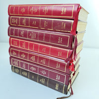 Thumbnail for Reader’s Digest Condensed 1980s Books Set x7 Red Leatherette Bookshelf Deco11