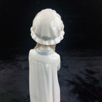 Thumbnail for Nao Lladro by Girl Figurine Handmade Basket Flowers Glazed 10in bookcase decor4