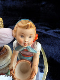 Thumbnail for Goebel figurine Hummel -repaired - Little Boy with Umbrella TMK-3,4 School Girl13