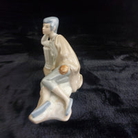 Thumbnail for Casades Spain Porcelain Figurine Reclining Man in Classical Robe Signed Spanish5