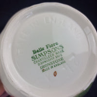 Thumbnail for Simpsons Belle Fiore Coffee Pot 8 in Handpainted Ironstone Damage Worn Tea Pot.2
