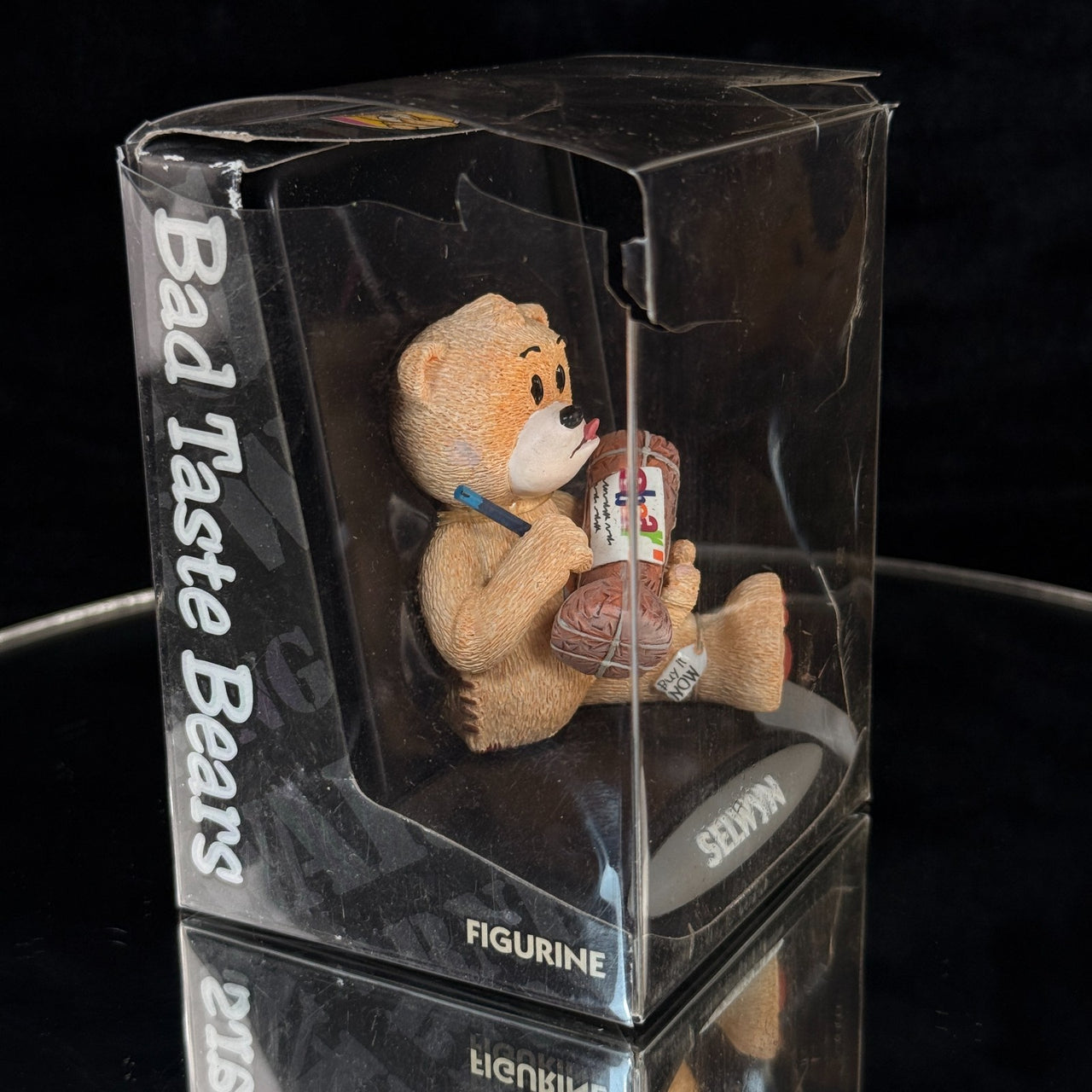 Bad Taste Bears Selwyn Figurine 2005 Funny Gift Box Damaged Drawing Cartoon3