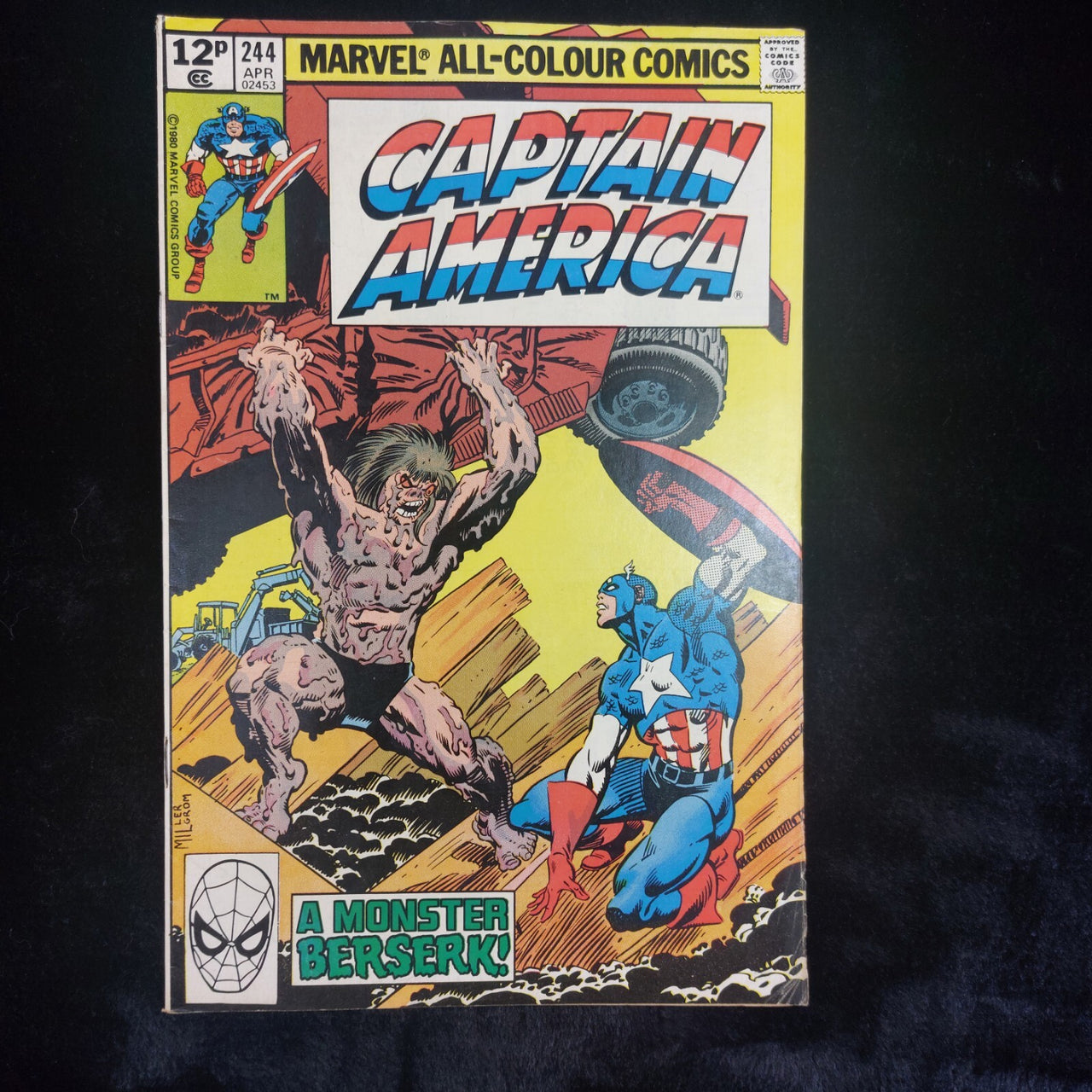 Marvel Captain America 244 A Monster Berserk Vintage 1980 Comic Book1