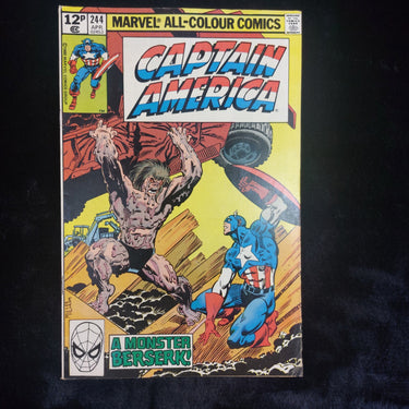 Marvel Captain America 244 A Monster Berserk Vintage 1980 Comic Book1