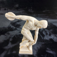 Thumbnail for Greek Discobolus Thrower Discus Statue Made in Greece – 7in Resin Figure 347g.3