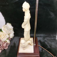 Thumbnail for Vintage Vittorio Tessaro Figurine Lamp - Elegant Lady & Poodle - untested! 19927