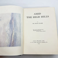 Thumbnail for Antique Book Black 1923 Amid the High Hills by Hugh Fraser Illustrat 1st Edition9