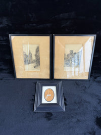 Thumbnail for Antique Authentic Signed Etchings - A British Cathedral and St. Andrew's Church4