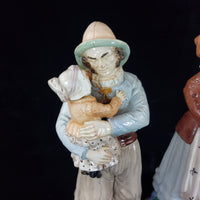 Thumbnail for Wittmann & Roth Of London Figure 1900s Of A Fisherman And Children&wife repaired3