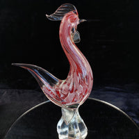 Thumbnail for Murano Rooster Glass Pink Filigrana Art Hand Blown 1kg 10