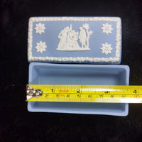 Thumbnail for Wedgwood Blue Jasperware - Trinket Box & Plate Set Rectangular Pottery/ Ceramic14