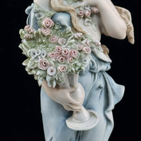Thumbnail for Giuseppe Armani Spring Florence Lady Flowers Figurine 0181C Italy HomeDecor 19924
