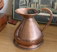 Thumbnail for Reproduction Antique British Pint Measure Copper Marks Verification jug Vintage1