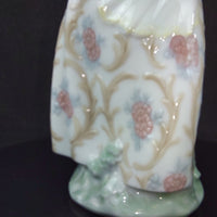 Thumbnail for Rare NAO by Lladró Spanish Porcelain Girl with Basket Figurine Handmade Spain11