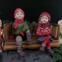 Thumbnail for Candy Designs Rare Norway Children Figurines Set – Mixed Conditions, With Bench 12