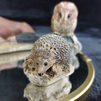 Thumbnail for M Leadbetter Cornwall Figurines 1978â80 Set of 4 Owl Hedgehog Rabbit Horse rar4