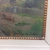Thumbnail for 19th L. Century Henry Oil painting Castle Study 44×36cm See Gold Frame Antique.23