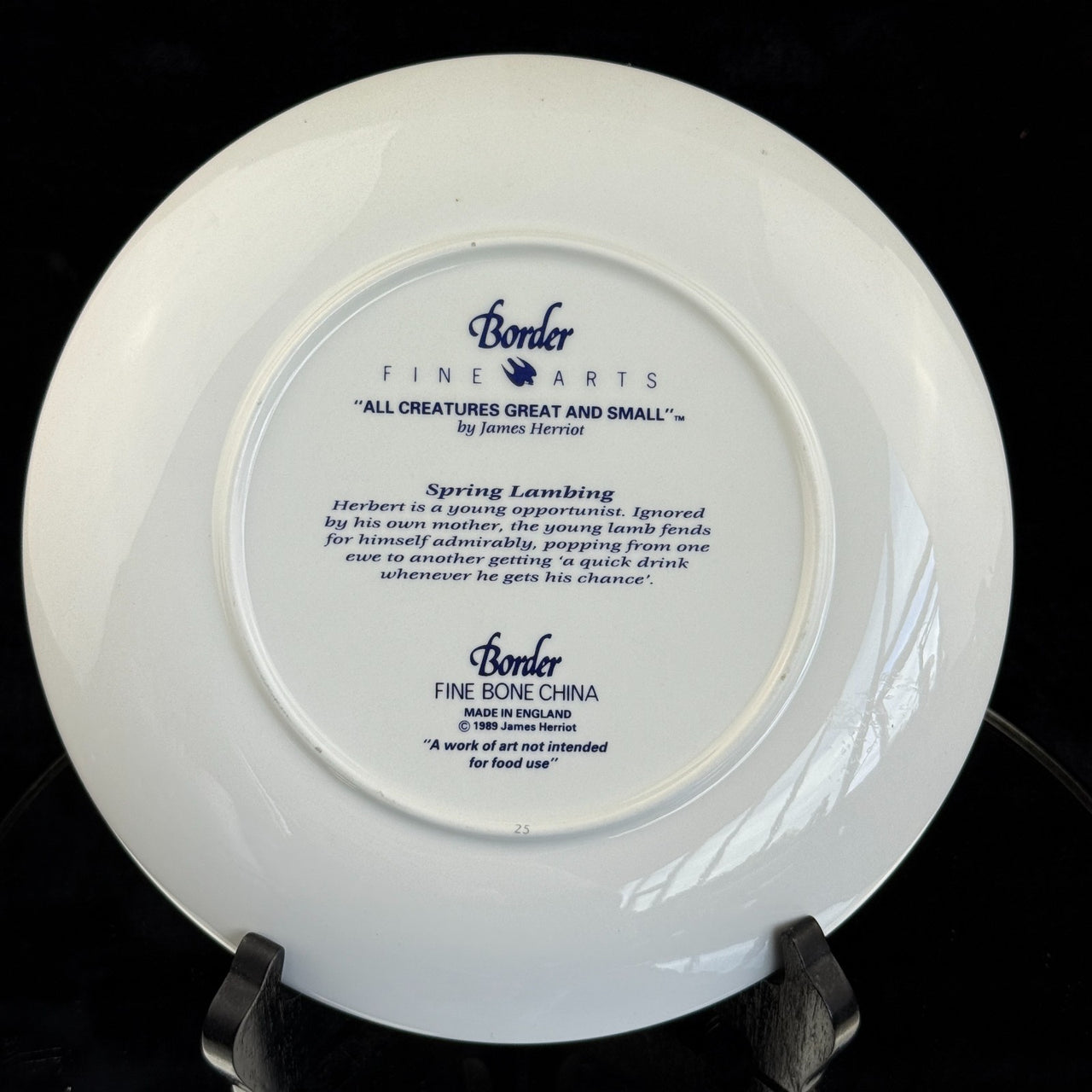 Border Fine Arts The "Spring Lambing" Collector's Plate James Herriot Series15