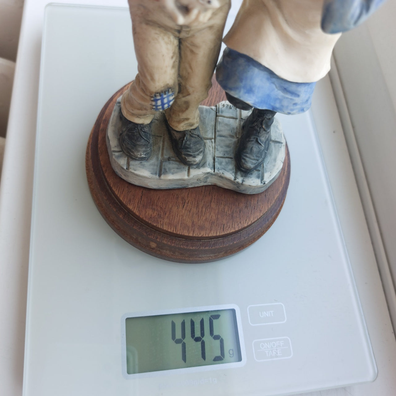 Peter Miles Handmade Figurine  7" Good Kids Playing  Sculpture Northumberland UK12