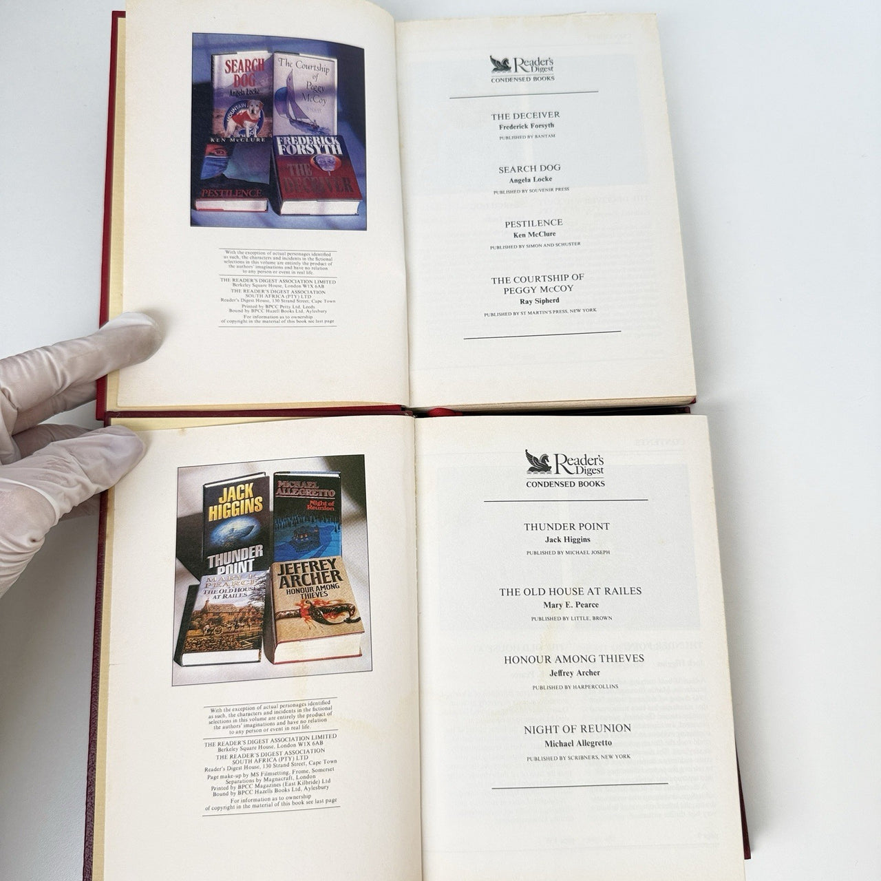 Readers Digest 5 Red Hardbacks Condensed Novels Thunder Point Without Remorse9