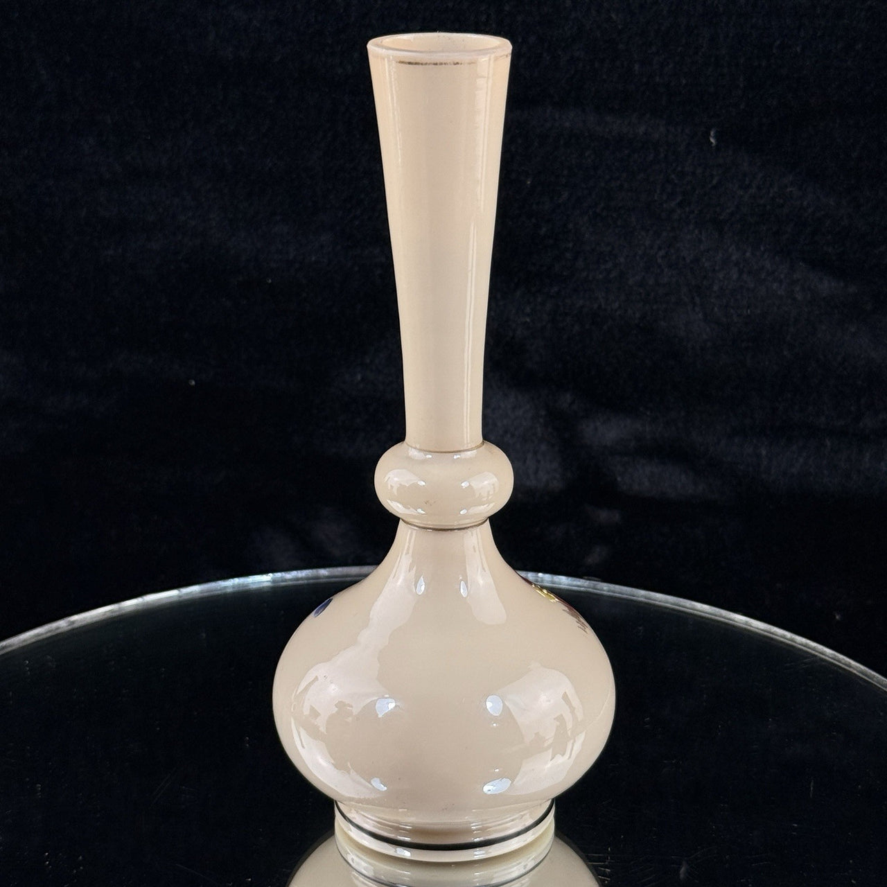 Milk Antique Porcelain Bud Vase Floral Branch Art Nouveau Style decor China6