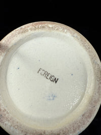 Thumbnail for Oriental Hand-Painted navy blue Vase - 'Foreign' Mark Antique Porcelain Satsuma.11