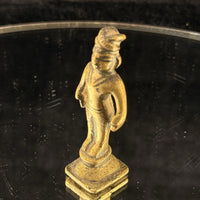 Thumbnail for Antique 1800s Brass Tribal Figurine India Folk Art Deity Statue Handmade de 2.5”5