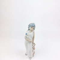 Thumbnail for Casades & Girl Dog Porcelain Figurine Spanish Handcrafted Floral Art 8.5