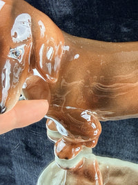 Thumbnail for Rosenthal Dachshund Porcelain Figurine 1950s Hand Painted 8in See The Pics2