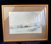 Thumbnail for Rustic Charm: An Original Michael Salthill Watercolor Paper Landscape Print.5