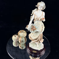 Thumbnail for Giuseppe Armani Florence Fresh Fruits Lady Figurine 14” Italy Home Decor 1987 .10