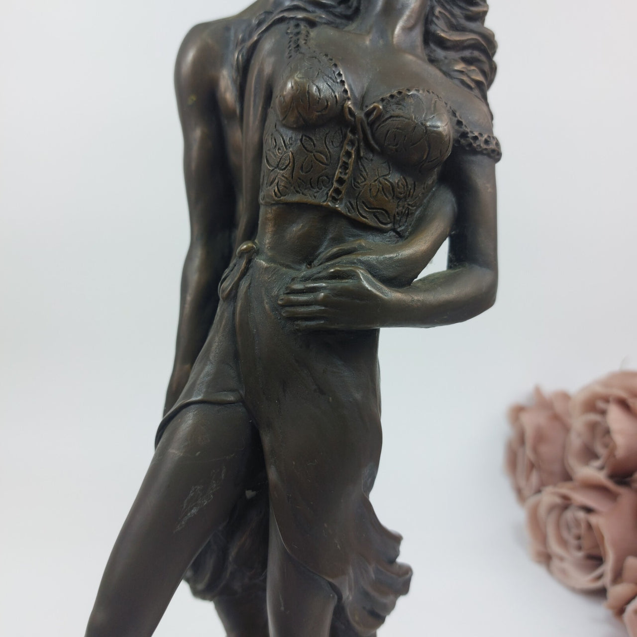 Rare "Careless Heredities Whisper" Figurine 2.74 kg - 13.75" Cold Cast Bronze4