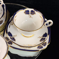 Thumbnail for Royal Albert Rose Pink tea set of 3 &serving plate England stunning 7p tea set4