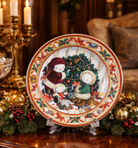 Thumbnail for Princess House Collector Plate 2000 tree with Frosty Friends Boxed xmas decor0