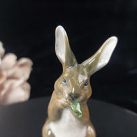 Thumbnail for Royal Copenhagen Figurine Bunny Rabbit White Brown Denmark Porcelain 1019 Gloss2
