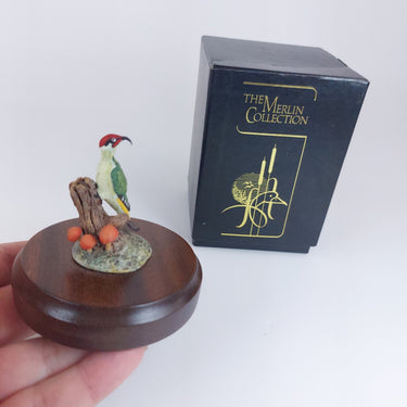 Rare The Merlin Collection Handcrafted Collectible Vintage Figurine Woodpecker0