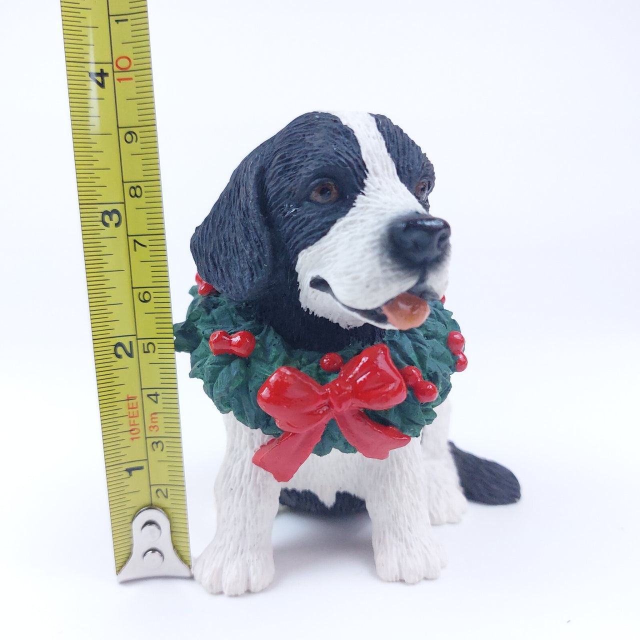 Tom Rubel Deer Silver Christmas Dog Figurine Collectible - xmas dog decor 199012