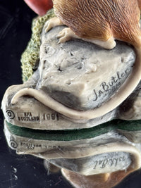 Thumbnail for Border Fine Arts Wood Mouse Figurine 1992 Autumn Feast Scotland decor8