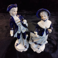 Thumbnail for Style Dresden Figurine Pair 8.5