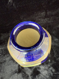 Thumbnail for Oriental Hand-Painted navy blue Vase - 'Foreign' Mark Antique Porcelain Satsuma.5