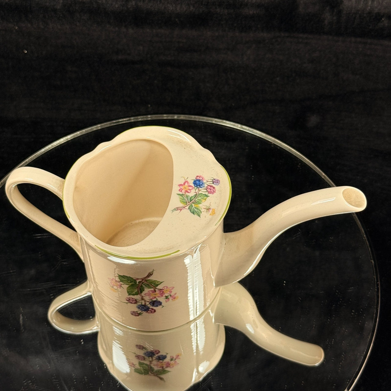 Hammersley Floral Mini Watering Can & Burleigh Pedestal Cake Stand Porcelain Set15